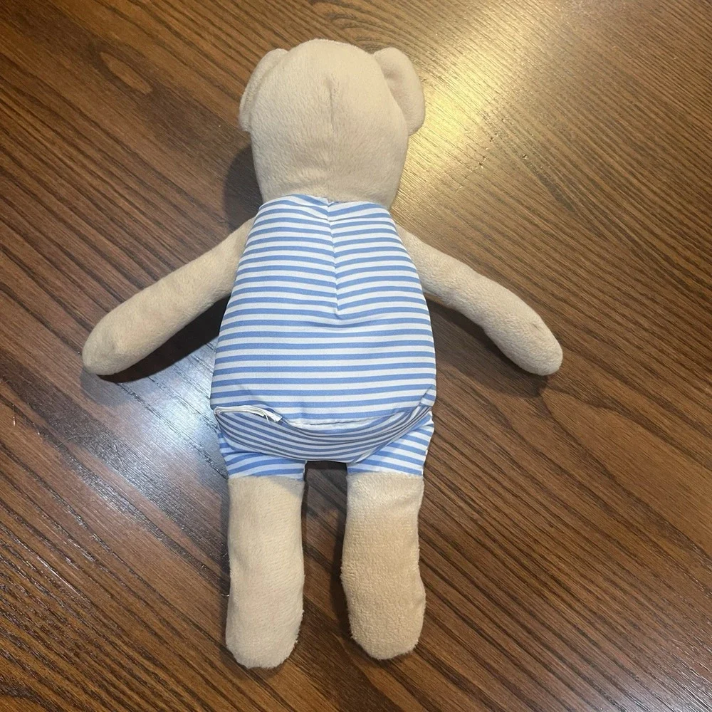 IKEA FABLER BJORN‎ Teddy Bear Plush Blue/White Outfit Red Heart Retired 9.5